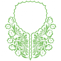 Flowers And Tree Embroidery Design 8